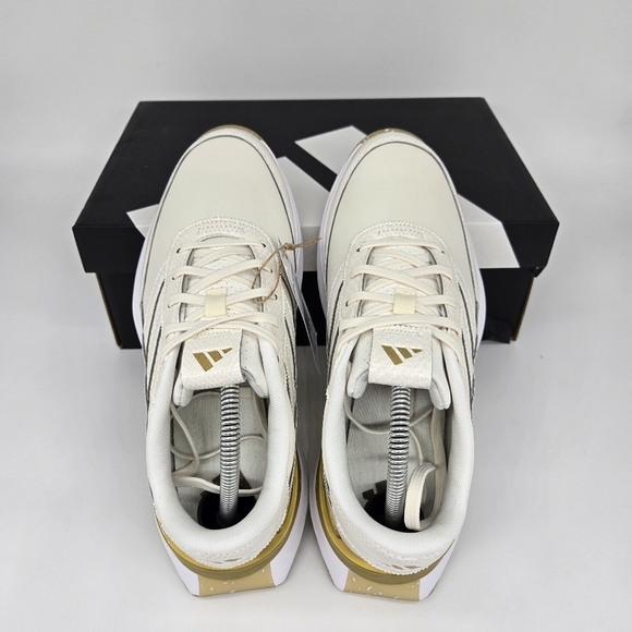 New adidas S2G 24 Leather Spikeless Golf Off White Gold Women's Shoes Size 9 - Picture 6 of 8
